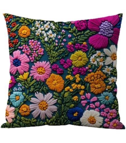Amazon.co.jp: AIOT! ハンドル刺繍 Non Sleep Cushion EGGPLANT